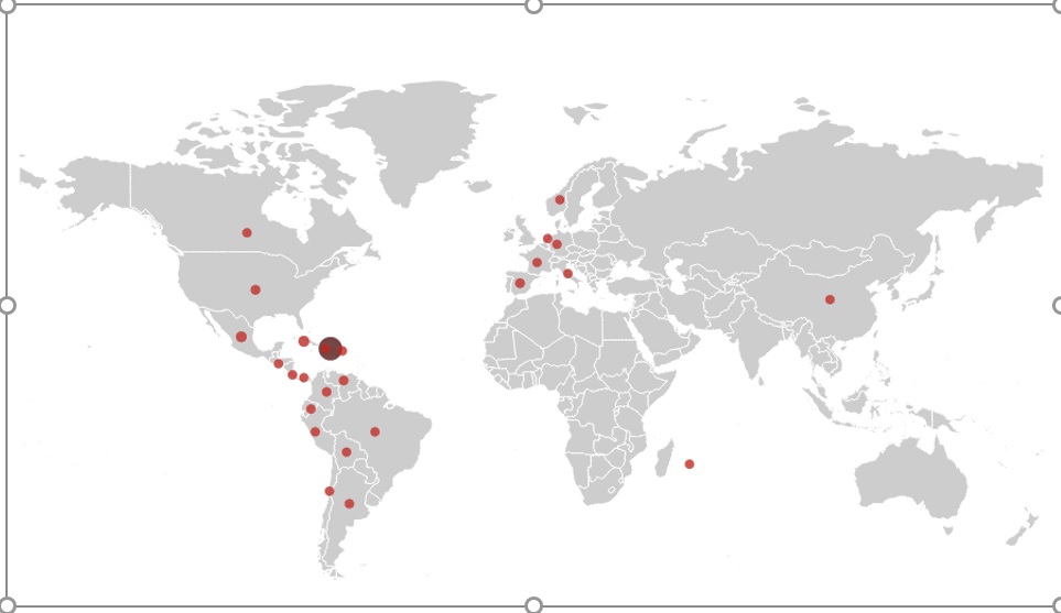 Mapa%20investigaciones Instituto Tecnológico de Santo Domingo - INTEC: pionero y referente en la difusión científica en República Dominicana